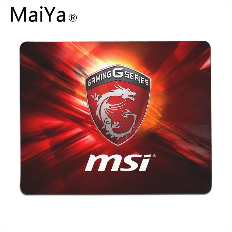 Maiya высокое качество MSI Дракон игра DIY дизайн игровой с узором коврик для мыши большой коврик для мыши клавиатуры коврик - Цвет: Lock Edge25x29cm