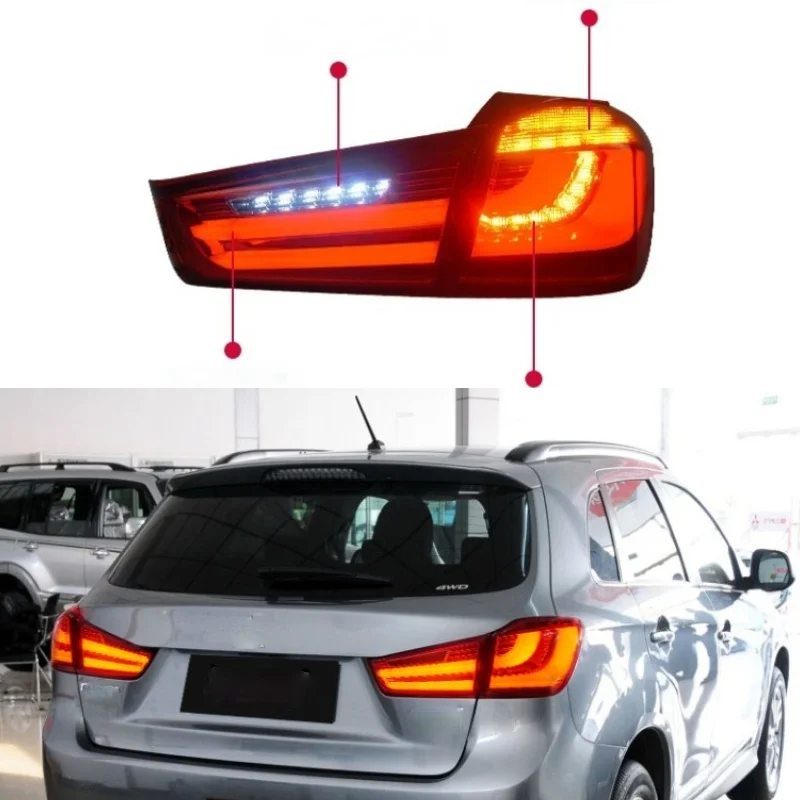 

Задний фонарь для Mitsubishi ASX 2011, 2012, 2013, 2014, 2015, 2016, 2017, 2018, 2019, светодиодный задний фонарь DRL, тормозной сигнал заднего хода, 1 комплект