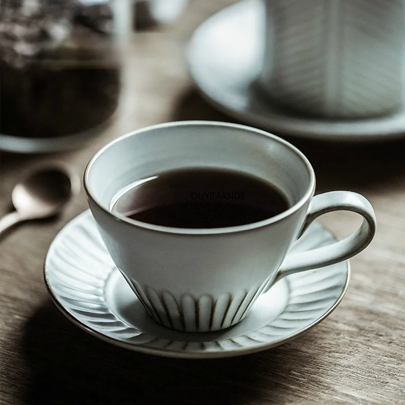 200-320ml European Style Ceramic Coffee Cup and Saucer Set Tea Milk Mugs Chinese Porcelain | Дом и сад
