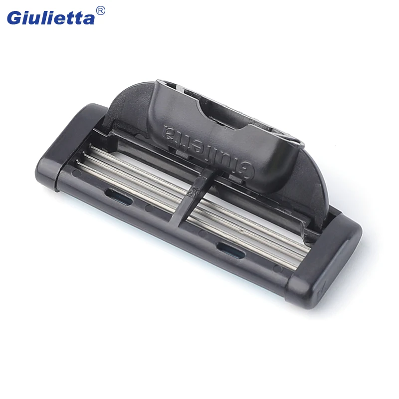 Giulietta-Shaving-Razor-Blade-For-Men-4pc-lot-Stainless-Steel-Manual-4-Layer-Blades-Brand-Shaver