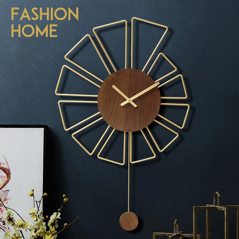 Hoshine украшение дома винтажные стильные настенные часы Современный дизайн большой Horloge Murale Большие размеры Orologio da Parete 20"