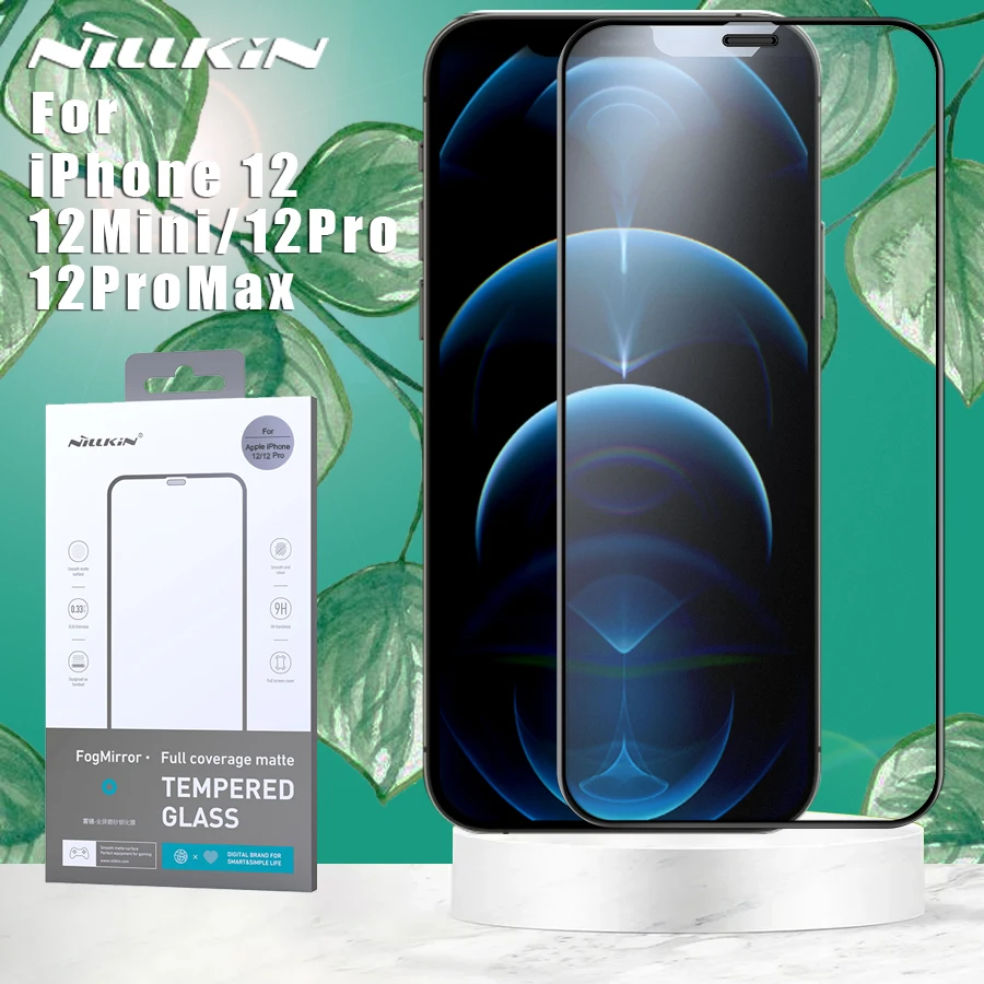 Nillkin Fog Mirror for iPhone 12 Mini / 12 / 12 Pro / 12 Pro Max Glass Matte Full Coverage Tempered Glass Screen Protector