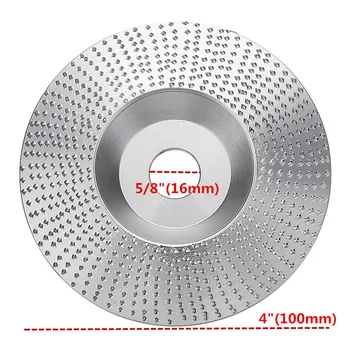 

DANIU 4 Inch Extreme Shaping Disc Tungsten Carbide Wood Sanding Carving Tool Abrasive Disc Tools for Angle Grinder