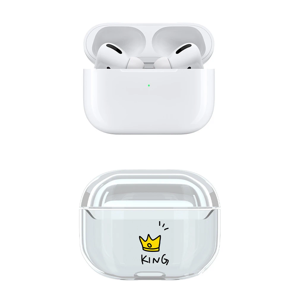Модный жесткий чехол из поликарбоната для Apple Airpods Pro чехол Роскошный прозрачный защитный чехол для наушников с Bluetooth для Air Pods 3 жесткий чехол
