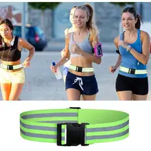 Высокая видимость светоотражающий регулируемый ремень безопасности сигнализации жилет безопасности ремень для наружного ночного бега Прогулки Пешие прогулки Велоспорт