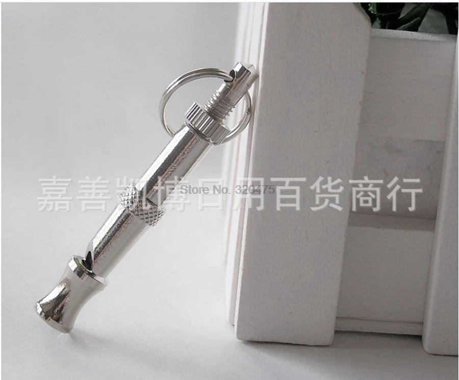 by dhl or ems 200 pieces High Quality Stainless steel Dog Puppy Whistle Ultrasonic Adjustable Sound Key Training for Dog Pet