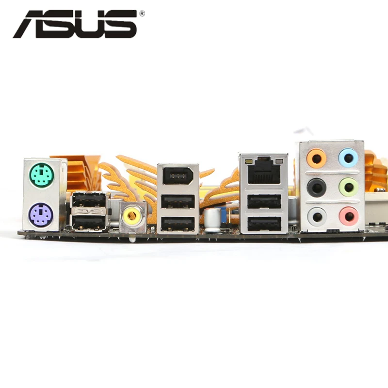 LGA 775 Original ASUS P5Q 800Mhz 667Mhz DDR2 P5 Q Motherboard ATX USB2.0  PCI-E X16 Desktop PC Mainboard Plate P5Q Used