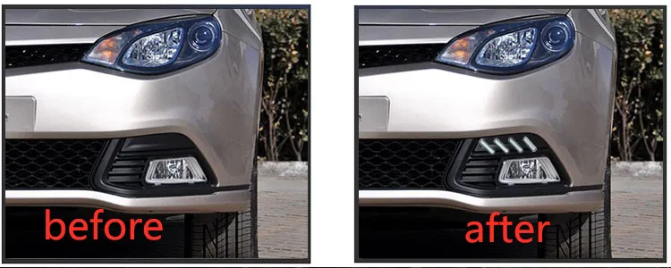 EOsuns led drl дневные ходовые огни для MG 6 2010- с динамическим движущимся желтым поворотным сигналом и синий Ночной свет для бега