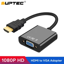 SUPTEC адаптер hdmi-vga конвертер 1080P HDMI цифровой аналоговый видео аудио кабель для ноутбука PS3 PS4 tv Box PC HD tv проектор