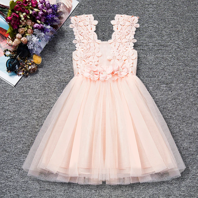 Baby Girls Carnival Outfits Newborn Infant My First Birthday Tutu Dress Up Baby Carnival Flower Lace Dress Christening Wear