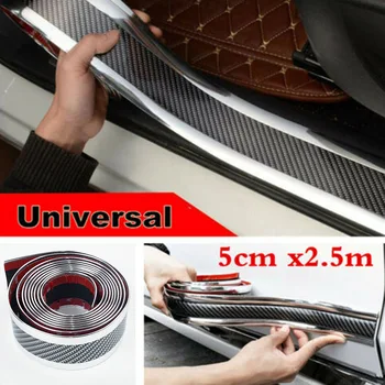 

Replacement Parts Carbon Fiber Scuff Anti Scratch 1 Roll Accessories Anti Collision Strip Silver Side Door Edge