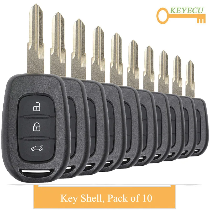 KEYECU 10 шт. пульт дистанционного управления автомобильный ключ чехол для Renault Duster