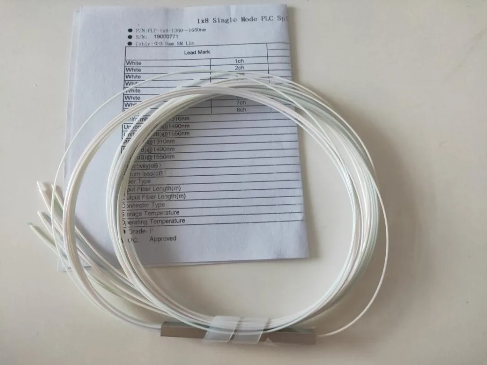 20шт Мини plc сплиттер волоконно-оптический разветвитель plc продукт 0,9 мм с разъемом