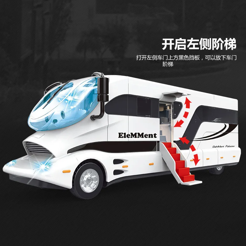 

Model Kranj Alloy Caravan Model with Sound And Light Children Toy Car Model