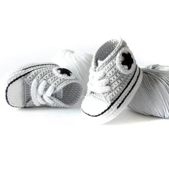 Baby Shoes QYFLYXUEQYFLYXUE-Crochet baby shoes,handmade Baby Crochet Booties,Baby sports shoes select size:9cm 10cm 11cm