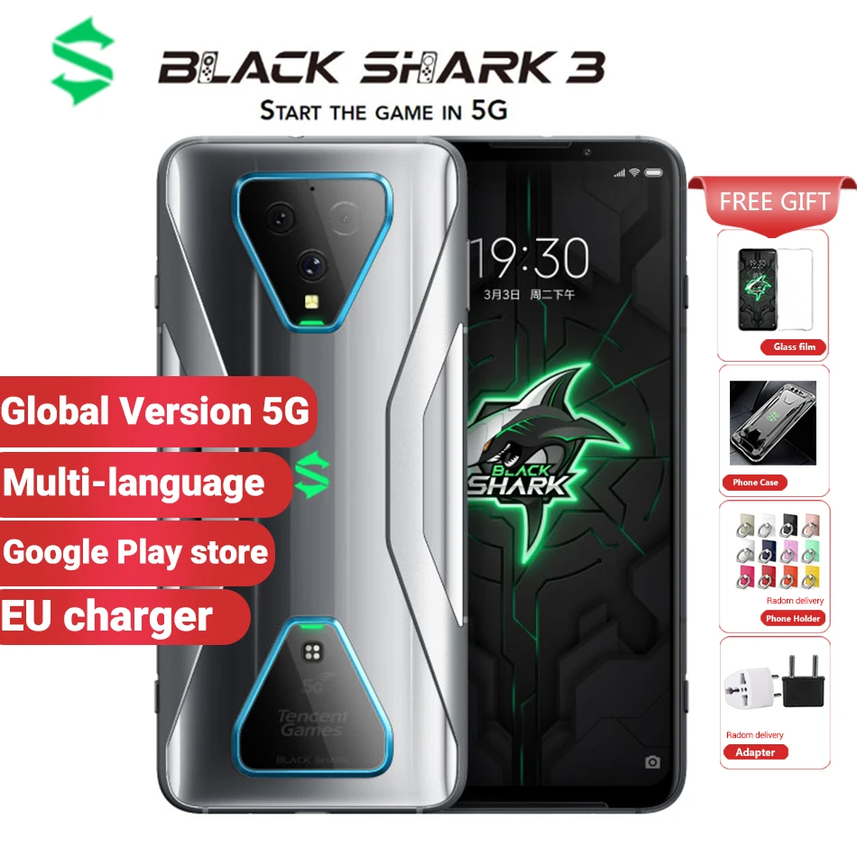 Global Version Xiaomi Black Shark 3 5G Gaming Smartphone 256GB 12GB 8GB 128GB 6.67 Global Version Xiaomi Black Shark 3 5G Gaming Smartphone 256GB 12GB 8GB 128GB 6.67