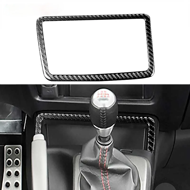 For Honda Accord 2008 2009-2013 Carbon Fiber Console Gear Shift Frame Cover Trim