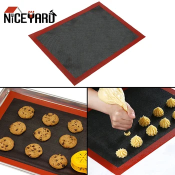 

For Macaron Cookie Bread Puff Perforated Pad Bakeware Oven Sheet Liner Silicone Mat Non Stick Baking Mat 40*30cm