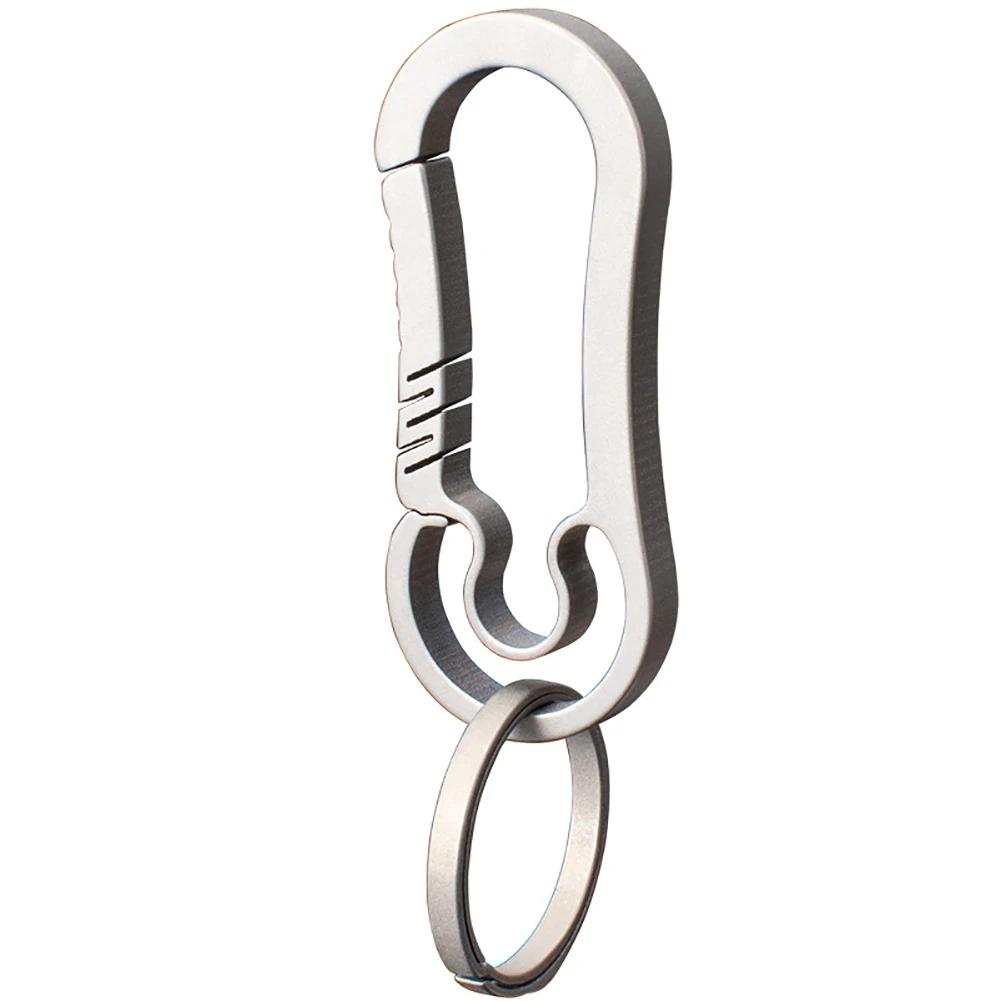 

Outdoor Practical Titanium Alloy Accessories Hiking Durable Tool Lightweight Camping Keyring Backpack Hanging Buckle Key Chain