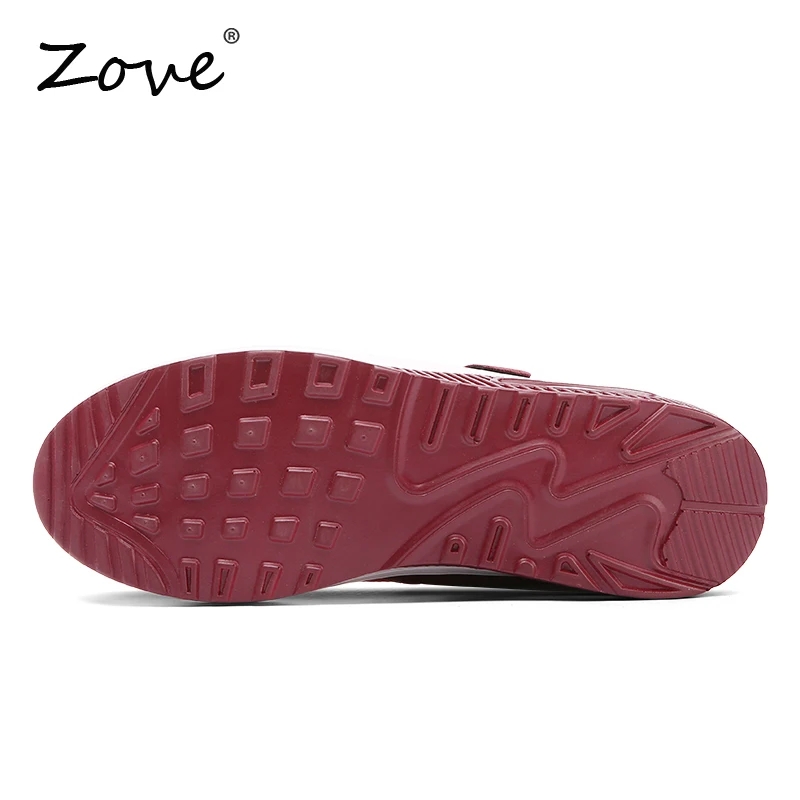 Женские дышащие кроссовки на плоской платформе ZOVE уличные прогулочные туфли без