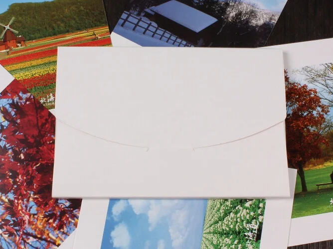 Papel Faça Você Mesmo Envelope Multifuncional 50 com Cores Vintage em Branco Caixa de Cartão Postal Pacote Papel Atacado - Imagem 2