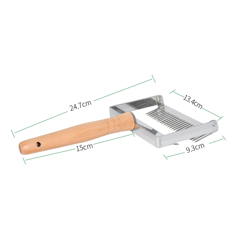remoção de abelhas, equipamento raspador de colmeia, cabo de madeira