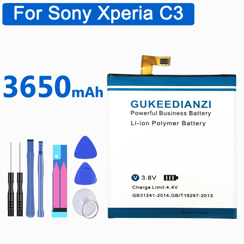 LIS1546ERPC 3650 мАч мобильный телефон Батарея для sony Xperia C3 S55T S55U D2502 D2533 T3 M50W D510 замена батареи