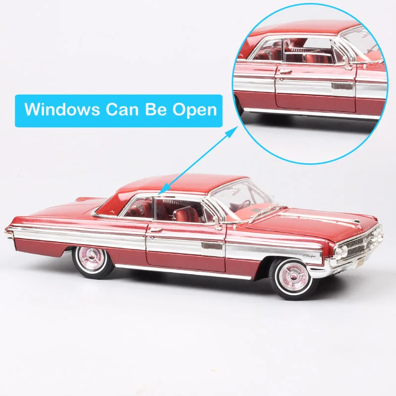 Большой Детский 1/18 дорожный знак Ретро 1962 Olds мобильный StarFire Diecasts& Toy Vehicles Весы Модель автомобиля миниатюрный автомобиль