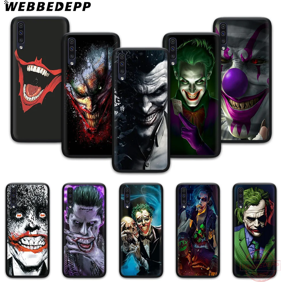 WEBBEDEPP Cool joker Soft Phone Case for Samsung A10S A6 7 8 9 A10 20 A40 A50 A60 A70S M10 M20 30 |