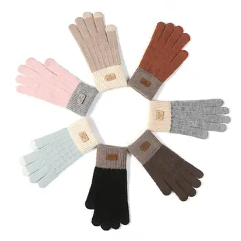 

New Knitted Touch Screen Gloves for Women Autumn and Winter Travel Warm Glove