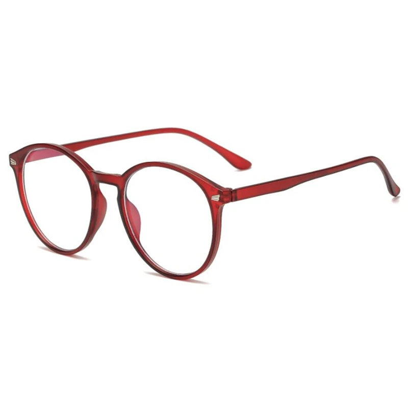 Big Frame Oval Women Men Myopia Glasses Finished Retro Gray Frame Prescription Eyeglasses Female 0 -0.5 -0.75 -1.0 To -6.0 5