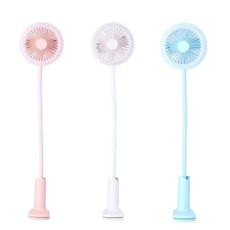 

Flexible USB Fan LED light 2 Speed Air Cooling Clip Fan for Camping Home Hiking