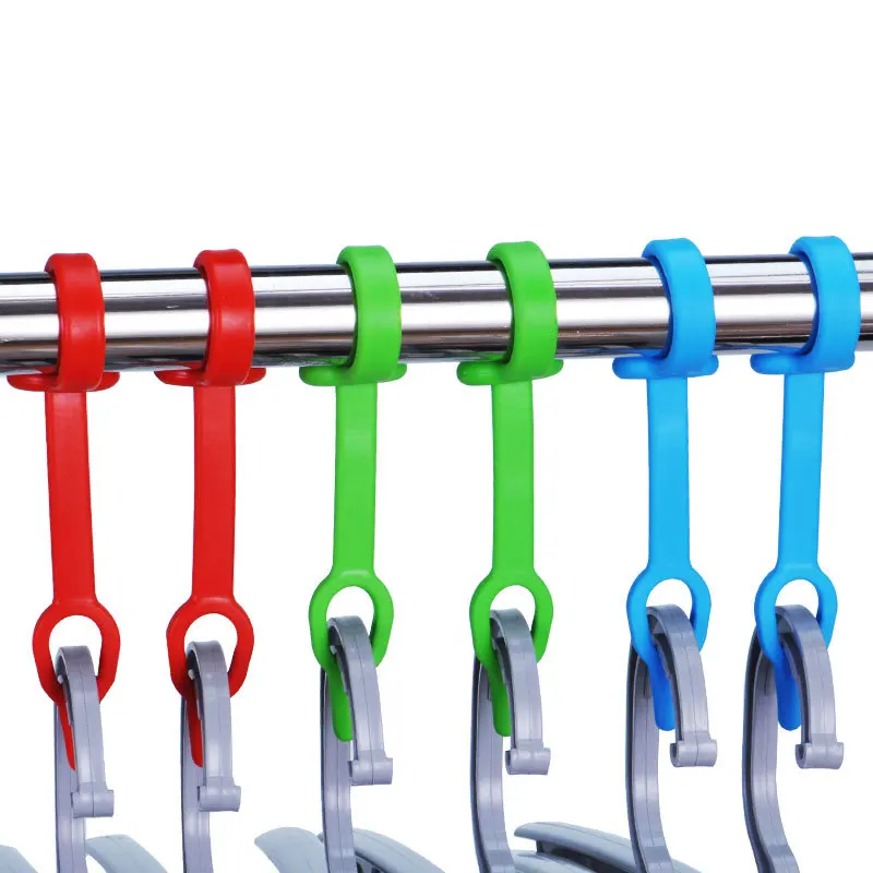 

5pcs Windproof Coat Hanger Hooks Portable Clothes Non-slip Drying Rack Fixing Hook Household Plastic Non-Slip Fixed Buckle