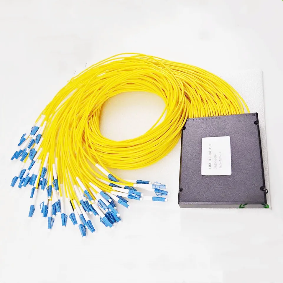 

Single mode Fiber Optic Splitter LC/UPC 1X64 plc splitter FBT Optical Couple