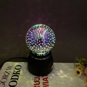 

USB/AA Battery Power 3D Retro Glass Star Ball Light LED Moon Lamp Colorful Universe Night Light Christmas Gift Home Decoration