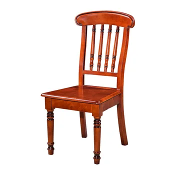 

Full solid wood chair home simple casual back chair restaurant dining table chair