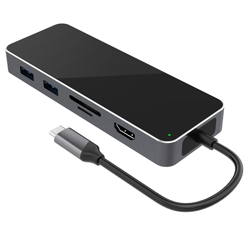 

Type-C HUB Hub 3.5AUX Audio Port HDMI Low Temperature 10 in 1 Notebook