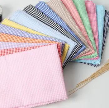 

seersucker gingham swimsuit fabric diy cloth summer clothes kids baby checked fabric