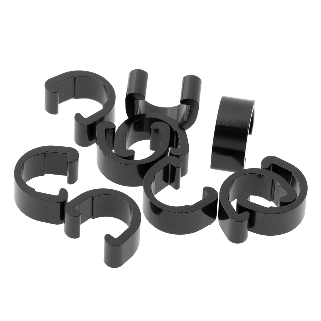 10pcs Bicycle C Type Buckle For Disc Brake Cable Shift Line Pipe Clamp Guide Frame Ties