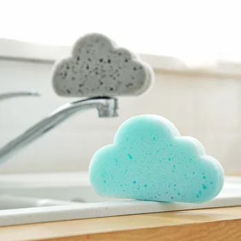 

Cloud-shaped sponge wipe kitchen supplies powerful decontamination dishwashing cloth brush pot magic wipe
