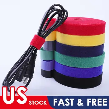 

5m*2cm Nylon Cable Ties Power Wire Loop Tape Multifunction Nylon Straps Fastener Reusable Magic Tape
