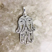 Pendant Hand of Fatima Brand New Fashion Trendy 925 Sterling Silver Jewelry Europe Accessories Gift For Women Men 4