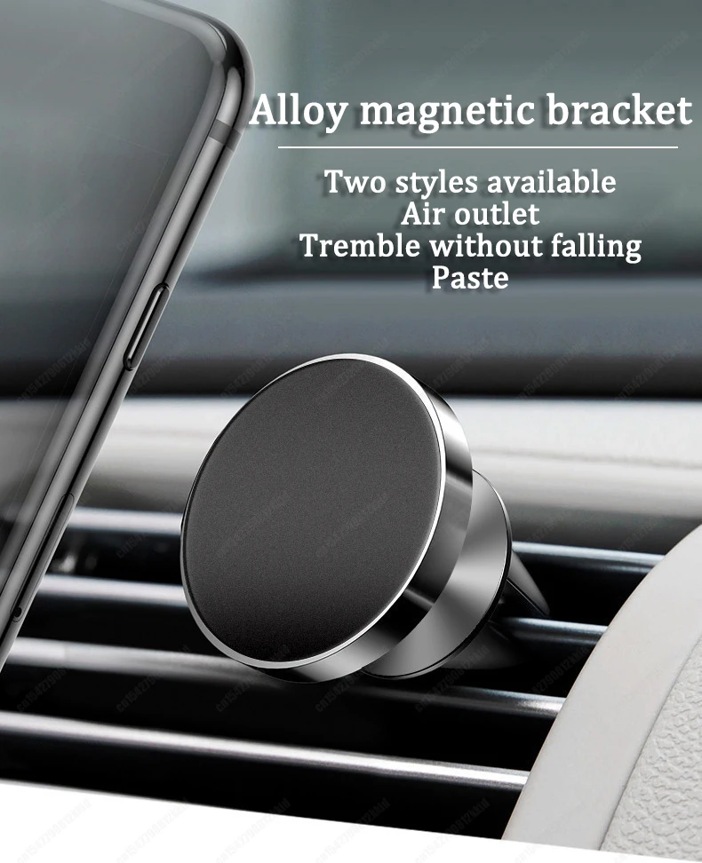 car mount phone holder For iphone Samsung New Magnetic Car Phone Holder Magnet Mount Mobile Cell Phone Stand Telefon GPS Support For Auto Universal iphone charging dock