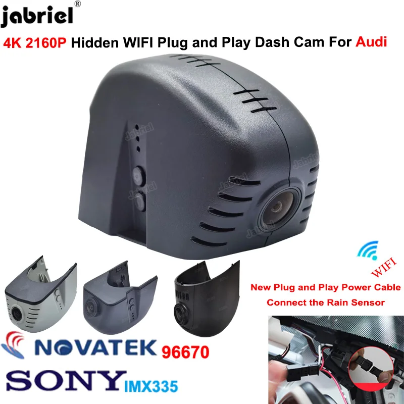 US $111.00 4K 2160P Car DVR Dash Cam for Audi a3 a4 a5 a6 a7 a8 q3 q5 q7 q8 s4 s5 s6 s7 rs3 rs4 rs5 rs6 rs7 tt b5 b6 b7 b8 c5 c6 c7 8p 8v