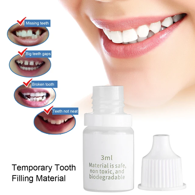 2PCS Temporary Tooth Repair Kit Dental Repair Replace Missing