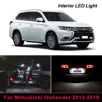 

11X Error Free White Interior LED Light Kit For Mitsubishi Outlander 2013-2019 Map Trunk Dome Glove Box License Plate light