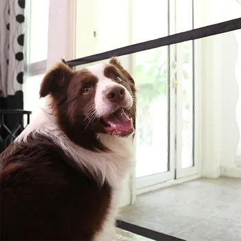 

New Pet Barrier Fences Portable Folding Breathable Mesh Dog Gate Pet Separation Guard Isolated Fence Dogs Baby Safety Fence