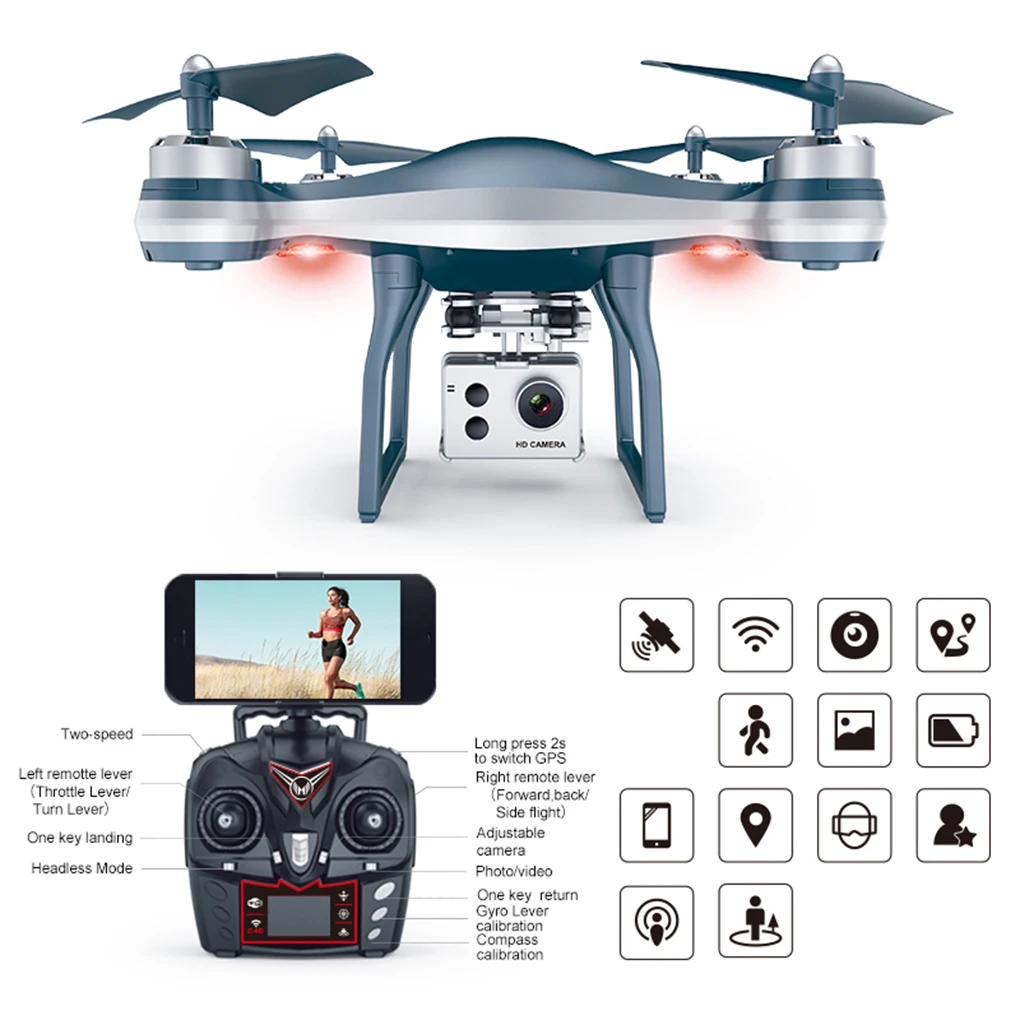  GPS Positioning Drone Automatic Return Aircraft HD Aerial Photography Four-axis Remote Control Airp