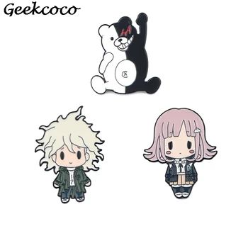 

10pcs/lot J1702 Anime Enamel Pins For Clothes Metal Gift Para Bag Shirt Hat Backpack Insignia Brooches Badges For Men