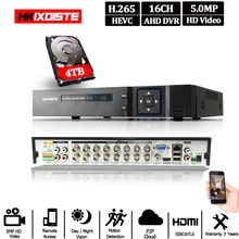 AI распознавание лица 5в1 AHD DVR 16CH CVBS TVI аналоговая AHD ip-камера HD P2P Облако H.265 VGA HDMI видеорегистратор RS485 аудио